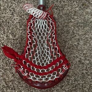 Red and White Lacrosse Head